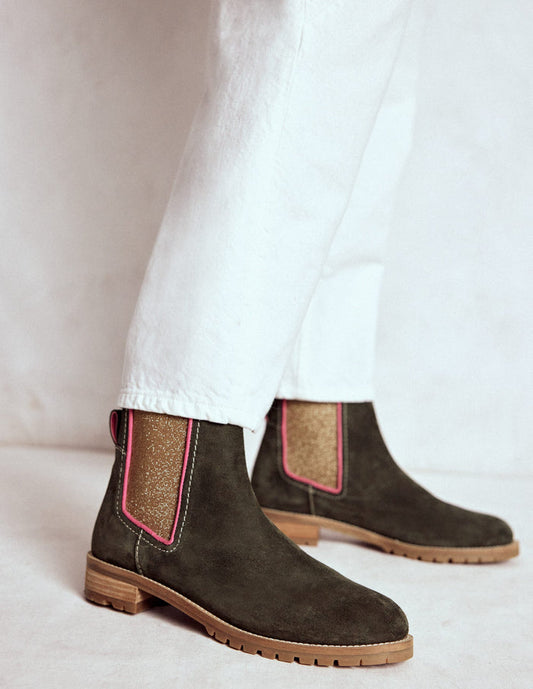 Freya Chelsea Boots Dark Moss