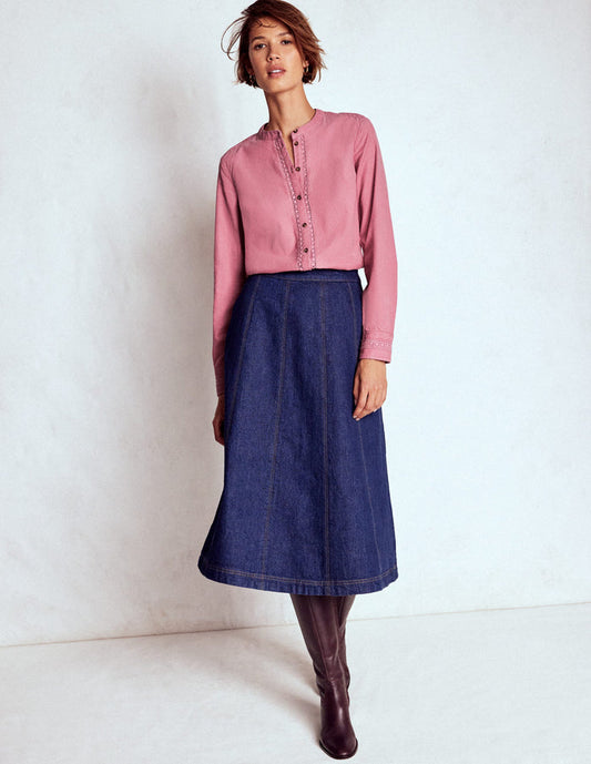Victoria Cord Shirt Blushing Rose
