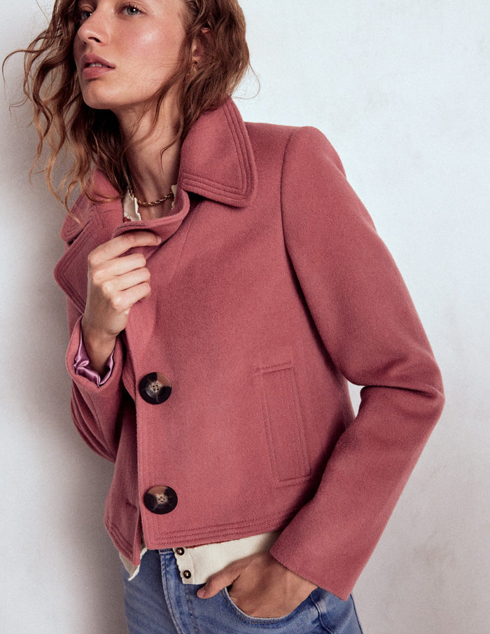 Topstitch Jacket DUSTY PINK