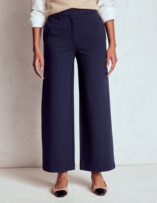Belgravia Ponte Crop Pants Navy