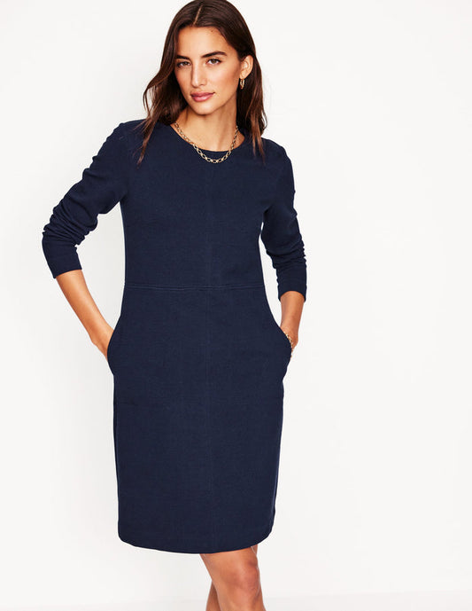 Cornelia Ottoman Dress Navy
