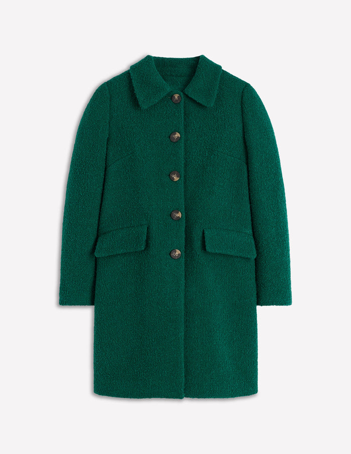Edinburgh Wool Coat Emerald Night