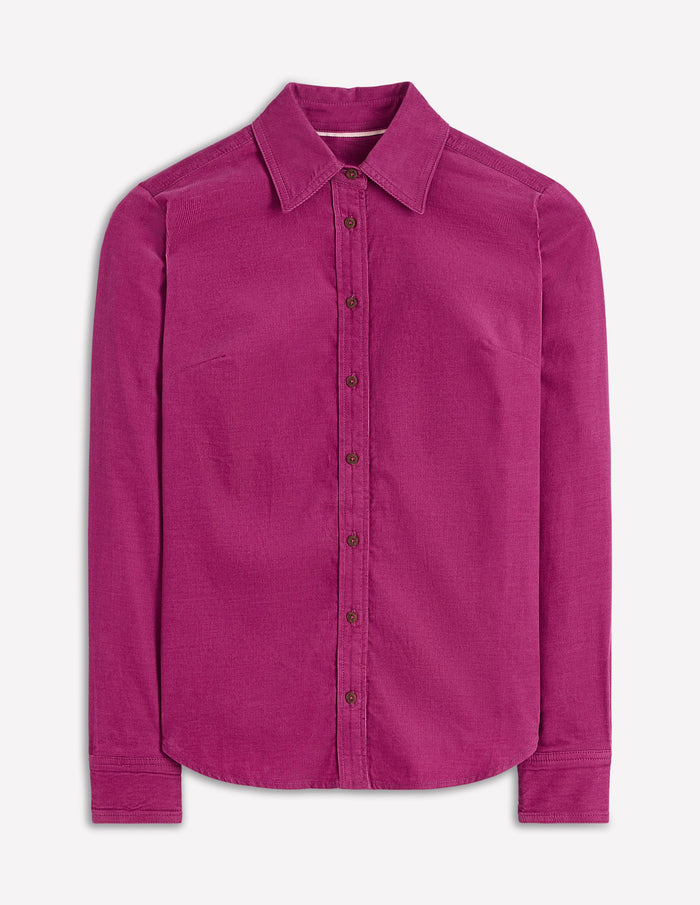 Sienna Cord Shirt Rich Magenta