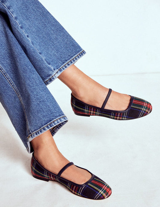 Thea Mary Jane Ballet Flats Check