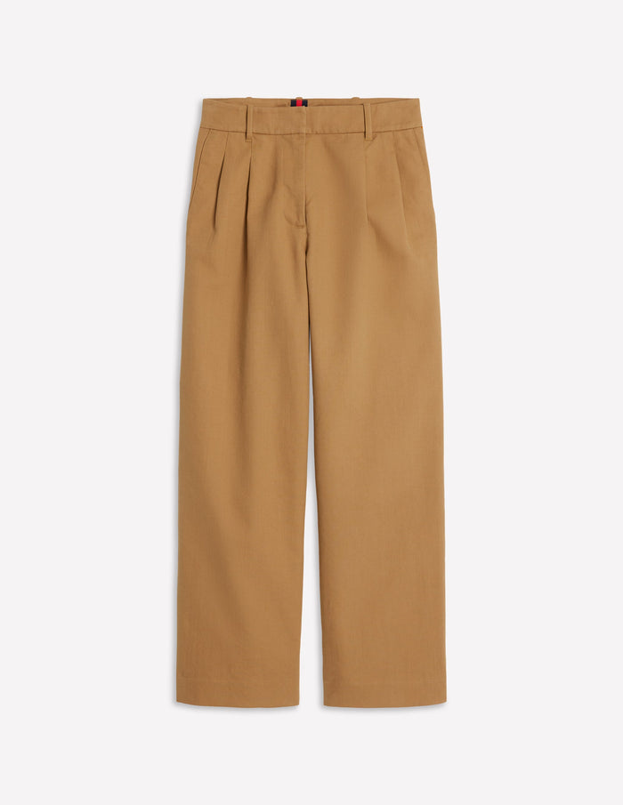 Bloomsbury Cotton Pants Camel