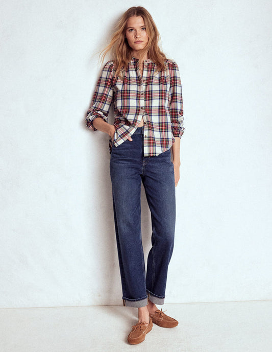 Mid Rise Stretch Jeans Dark Vintage