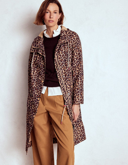 Longline Rain Mac Multi, Cheetah Pop