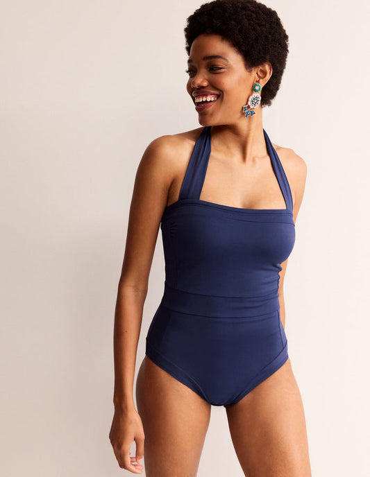Santorini Halterneck Swimsuit French Navy