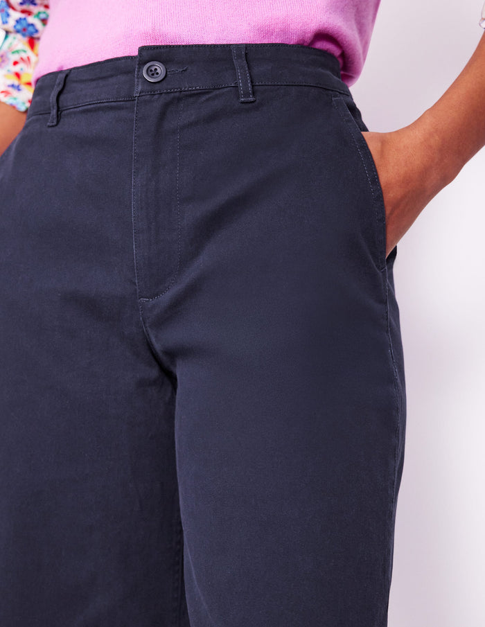 Barnsbury Crop Chino Pants Navy