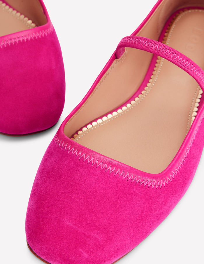 Thea Mary Jane Ballet Flats Pink Peony
