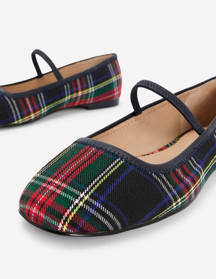Thea Mary Jane Ballet Flats Check