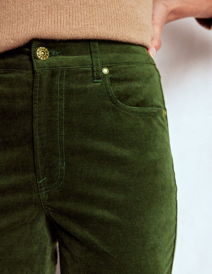 Velveteen Straight Jeans Forest Glade