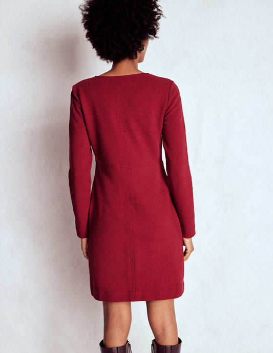 Cornelia Ottoman Dress Red Liquorice
