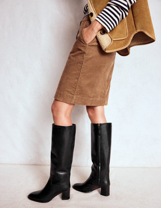 Skye Smart Knee Boots Black
