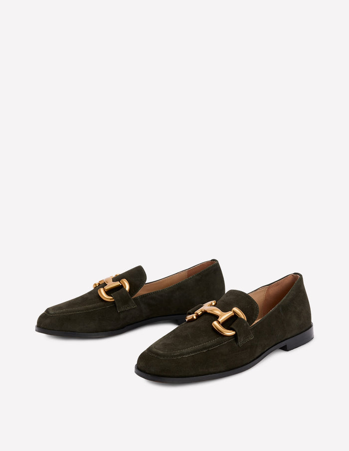 Iris Snaffle Loafers Woodland Green