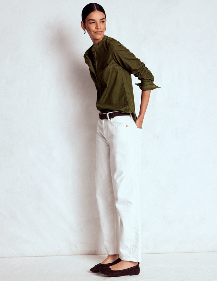 Victoria Cord Shirt Woodland Green