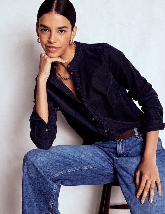 Victoria Cord Shirt Navy