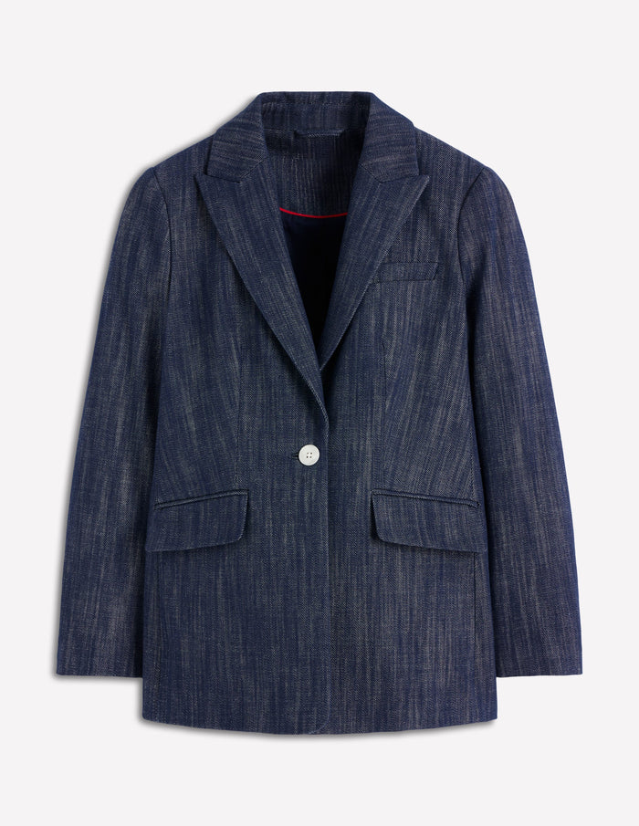 Woodbridge Twill Blazer Navy, Indigo
