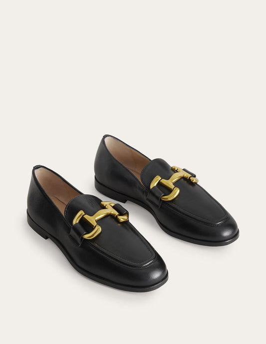 Iris Snaffle Loafers Black