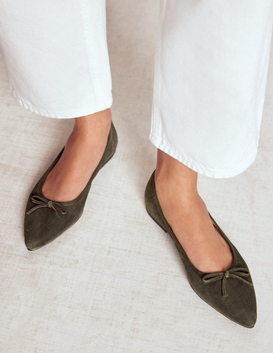 Point Flexi Sole Flat Dark Moss