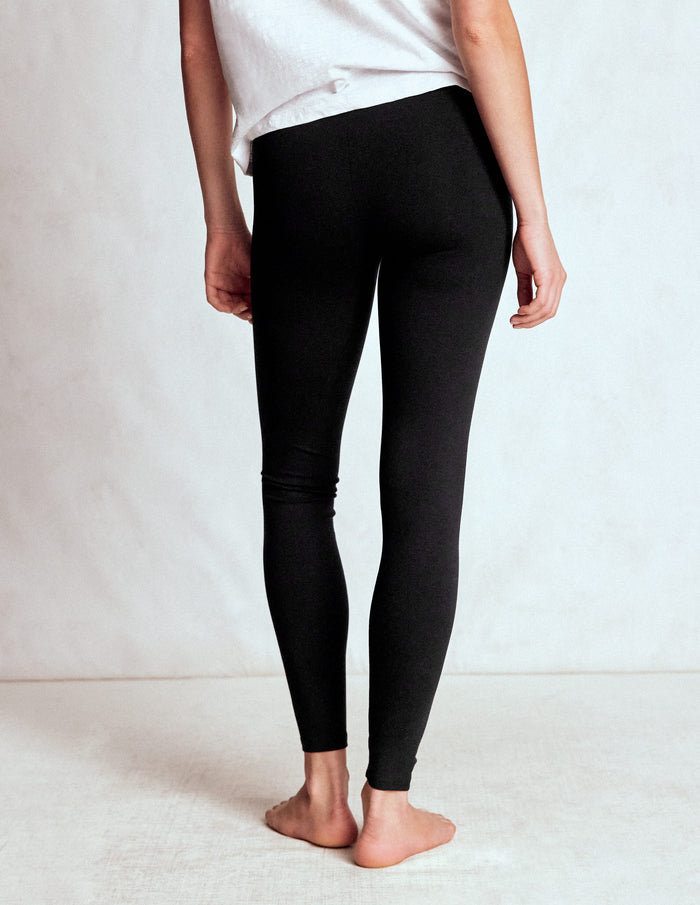 High Rise Jersey Leggings Black