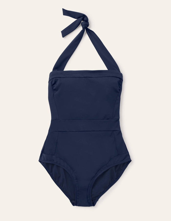 Santorini Halterneck Swimsuit French Navy