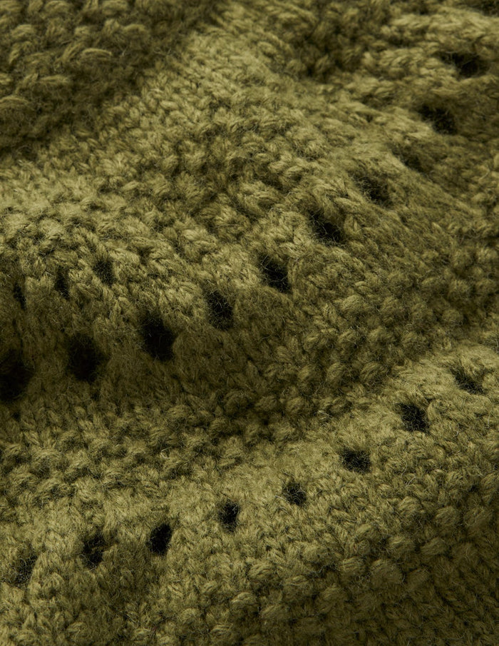Fluffy Chunky Sweater Woodland Green