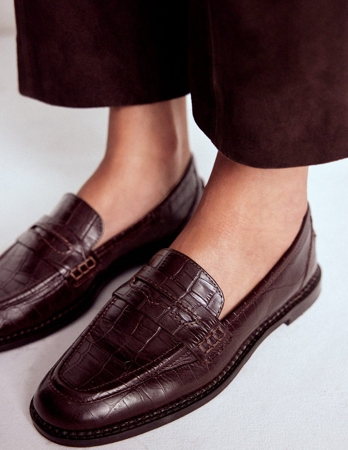Nya Penny Loafers Oxblood