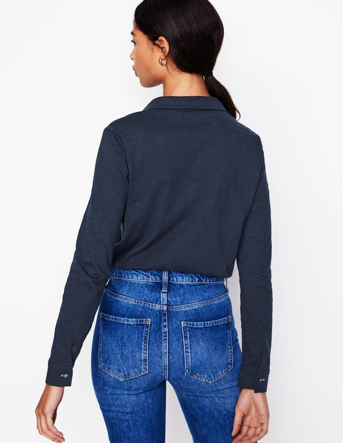 Amy Jersey Shirt Navy