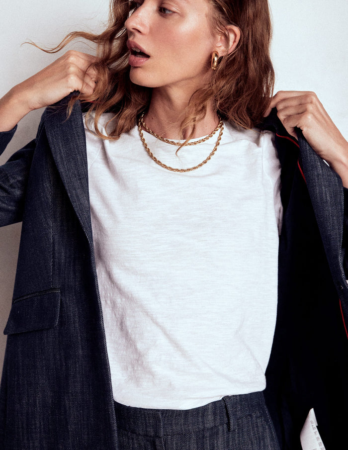 Woodbridge Twill Blazer Navy, Indigo