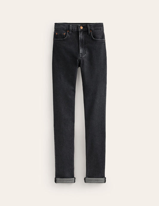 Girlfriend Jeans Washed Black