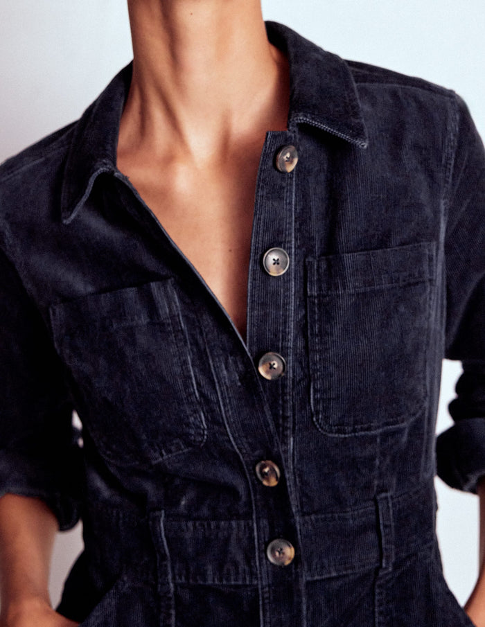 Amanda Cord Short Dress Navy
