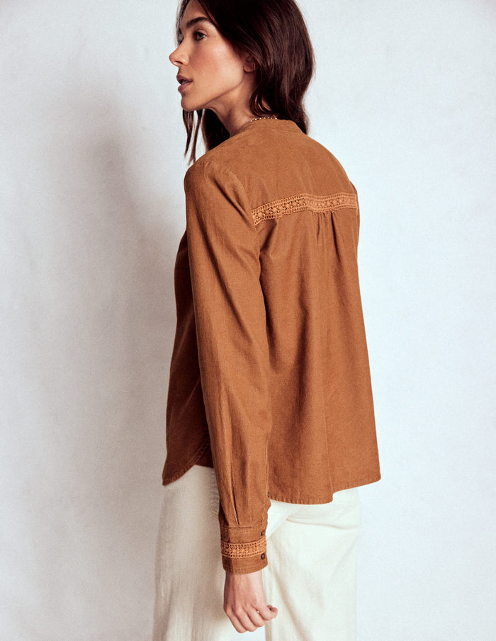 Victoria Cord Shirt Ginger