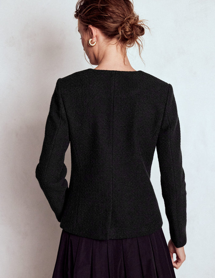 Hampstead Textured Blazer Black