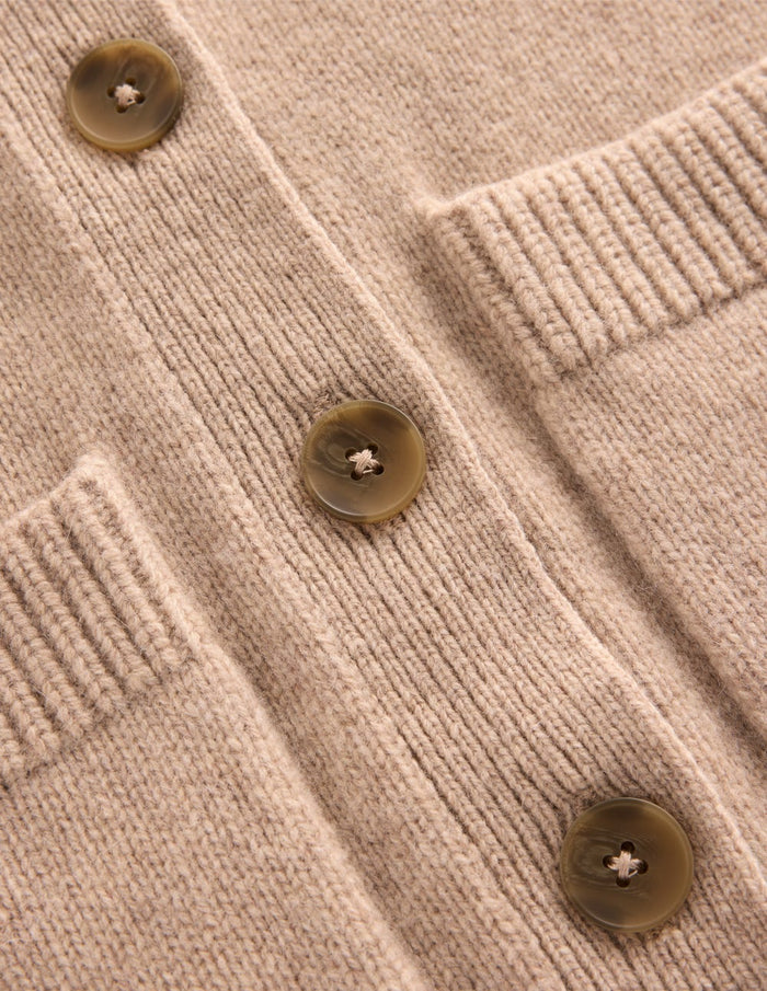 Marion Merino Cardigan Linen
