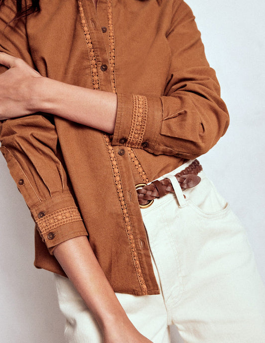 Victoria Cord Shirt Ginger
