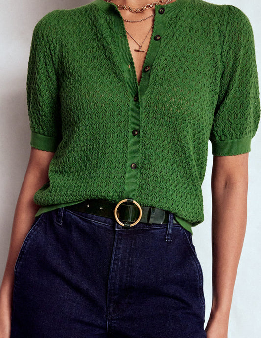 Heritage Classic Belt Patent Dark Green
