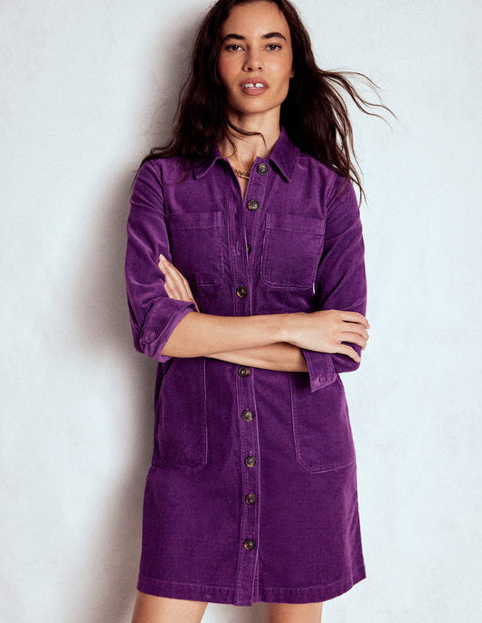 Amanda Cord Short Dress Viola Purple