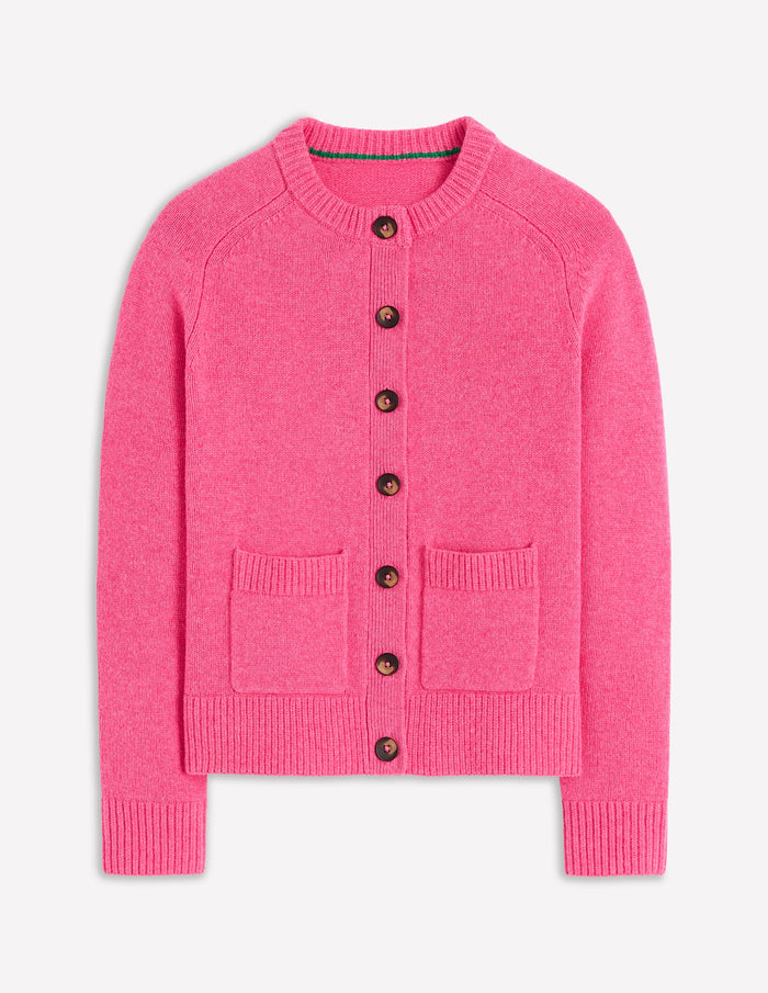 Marion Merino Cardigan Rose Pink