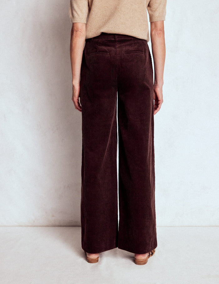 Belgravia Cord Pants Deep Aubergine