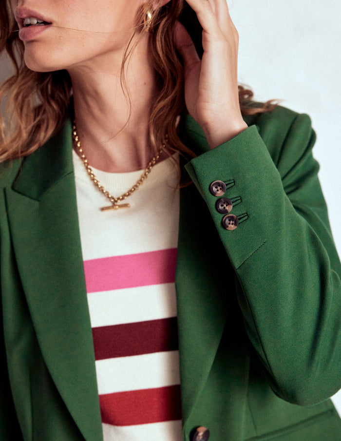Marylebone Ponte Blazer Hunter green