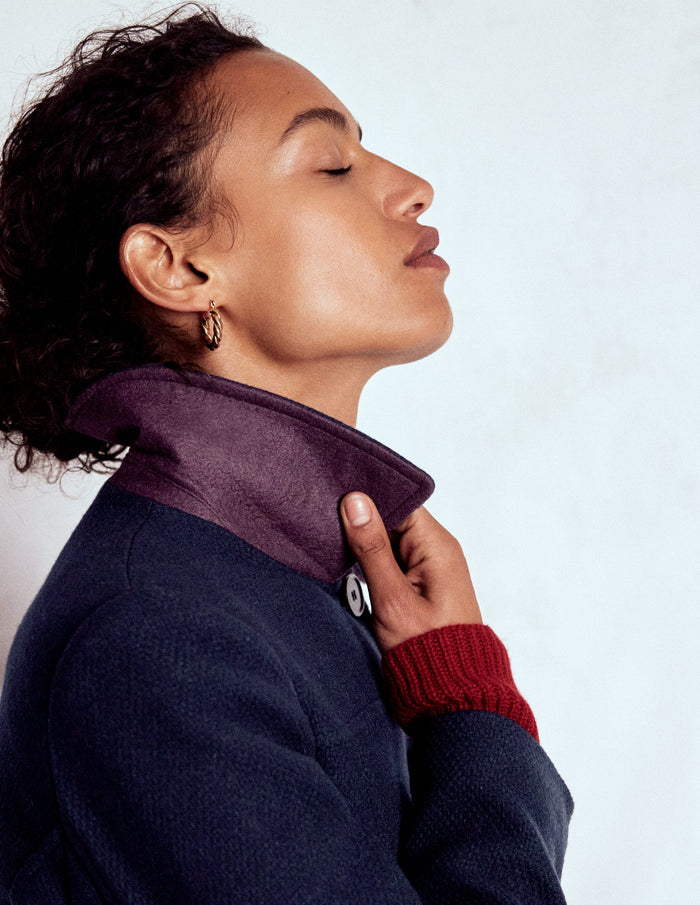St Albans Coat Navy