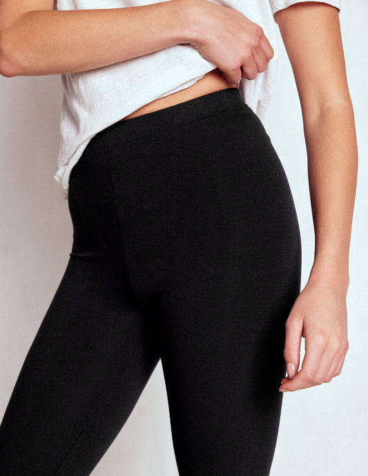 High Rise Jersey Leggings Black
