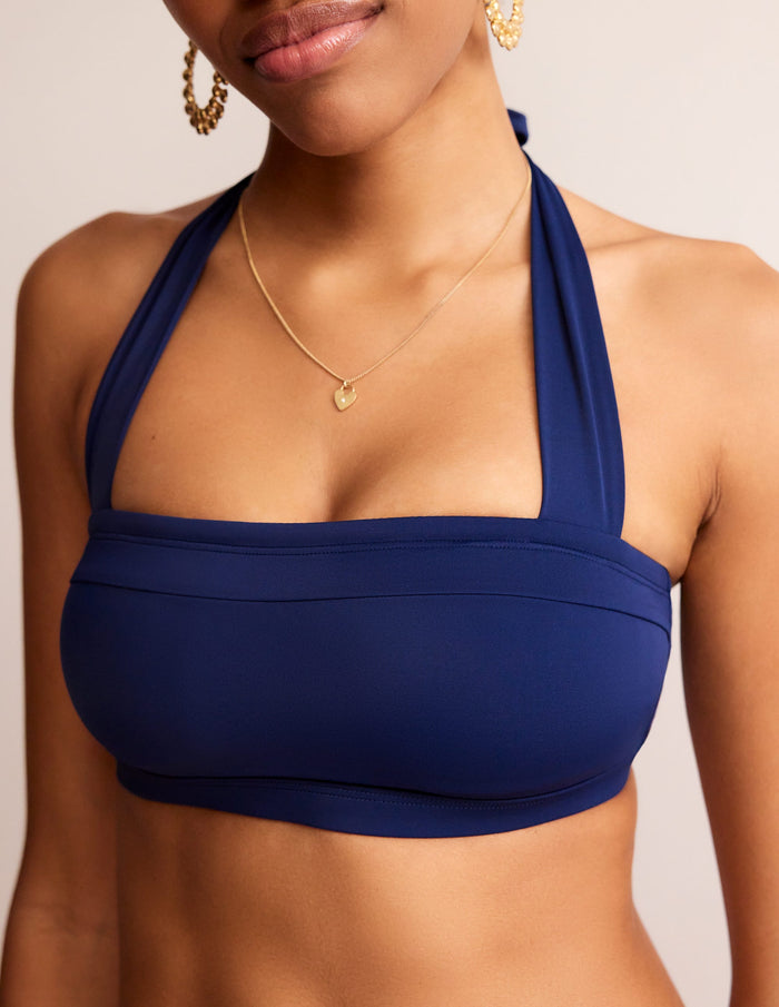 Santorini Bikini Top Navy