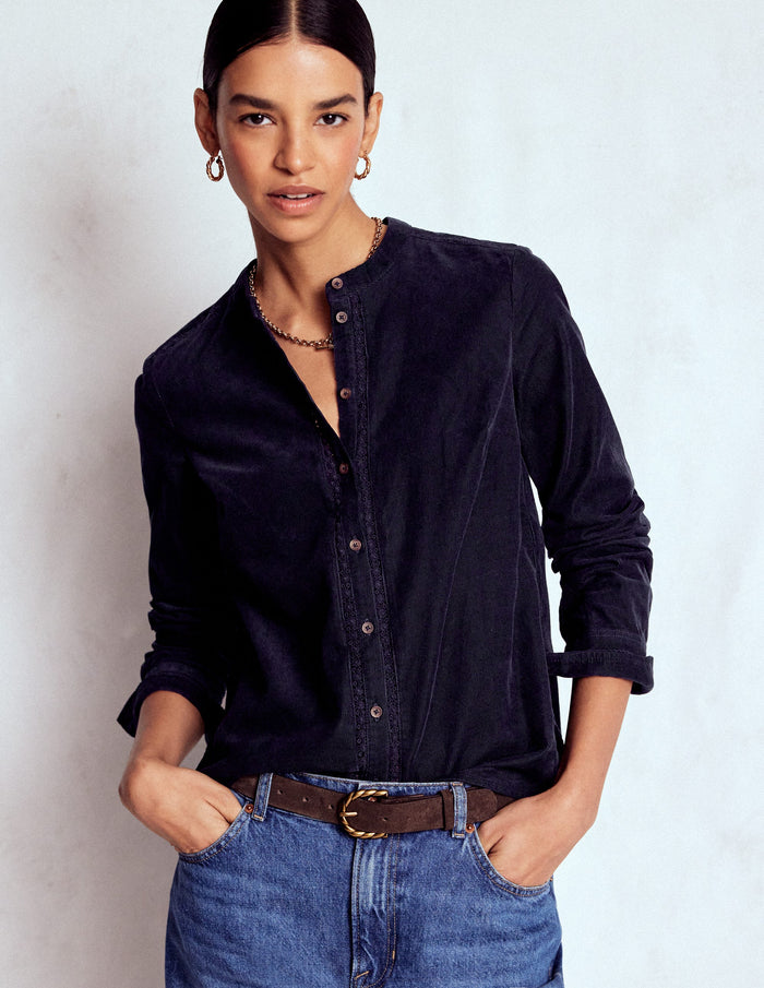 Victoria Cord Shirt Navy
