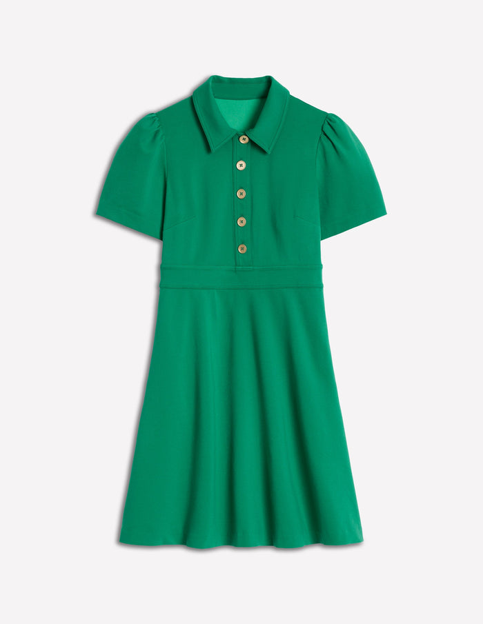 Nicolette Ponte Shirt Dress Bear Grass