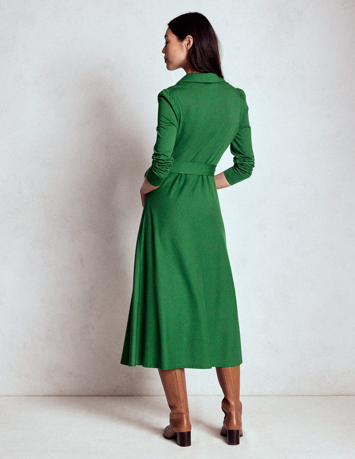 Imogen Collared Jersey Dress Eden