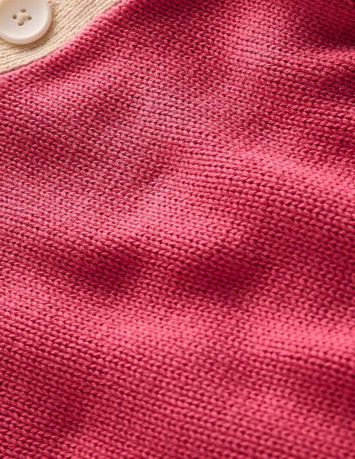 Jemma Chunky Cotton Sweater Rose Pink