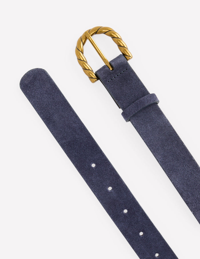 Twist Buckle Belt Navy