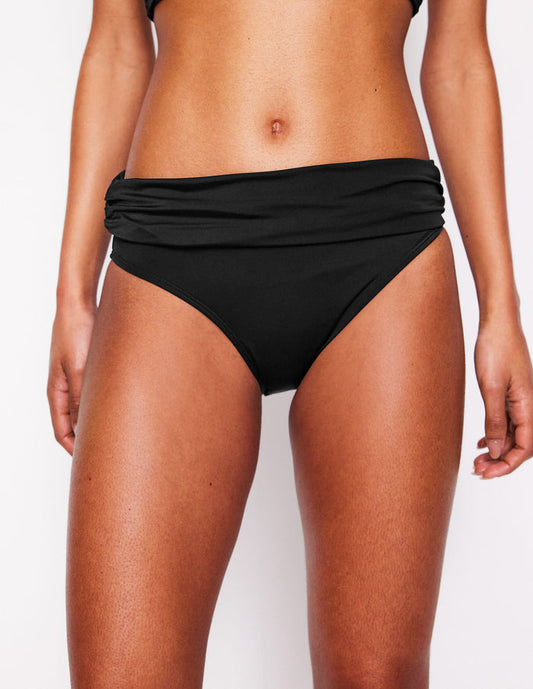 Classic Fold Bikini Bottoms Black